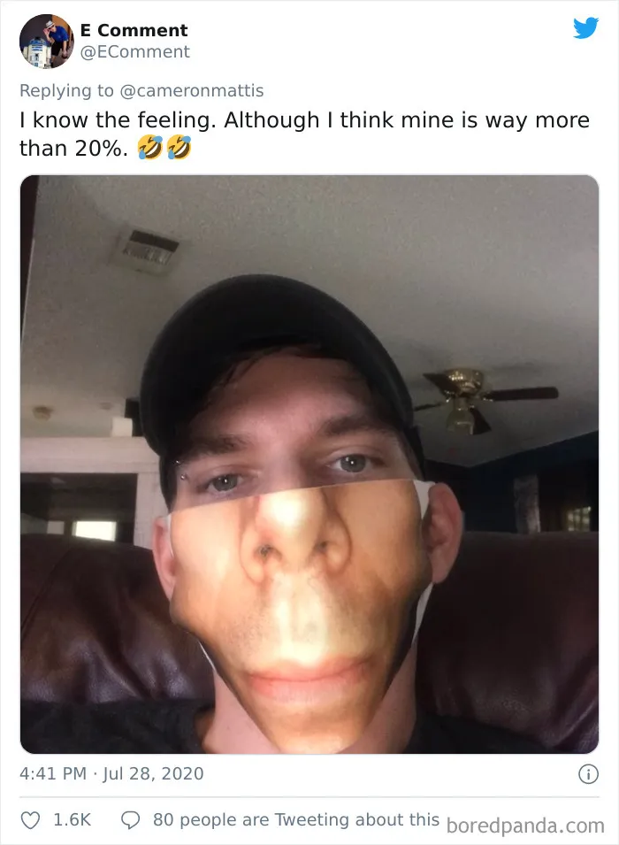 People Share Their Custom Face Mask Fails And Here Are 14 Of The Creepiest And Funniest Ones
