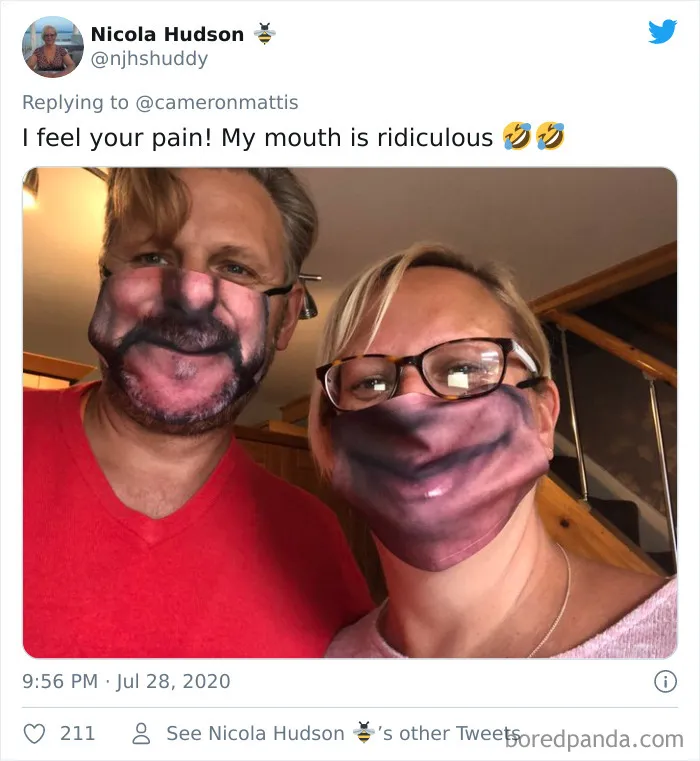 People Share Their Custom Face Mask Fails And Here Are 14 Of The Creepiest And Funniest Ones