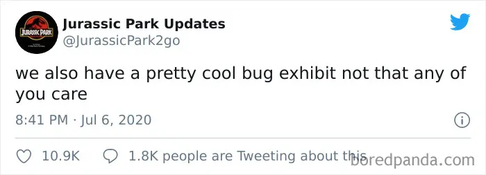 30 Funny Tweets From This Jurassic Park Parody Account