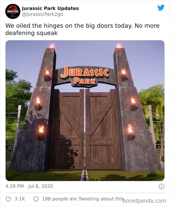 30 Funny Tweets From This Jurassic Park Parody Account