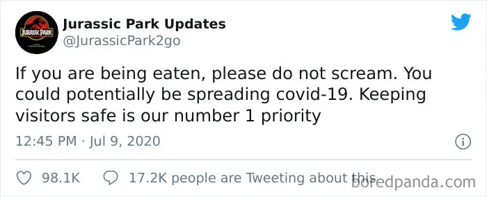 30 Funny Tweets From This Jurassic Park Parody Account