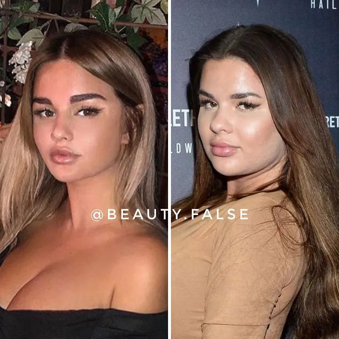 Esta cuenta de Instagram saca a la luz a influencers que mienten sobre su apariencia (30 fotos)