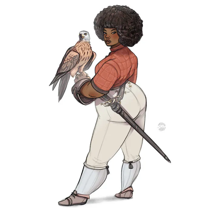 He ilustrado a 24 mujeres con diferentes tipos de cuerpo como si fueran poderosas guerreras