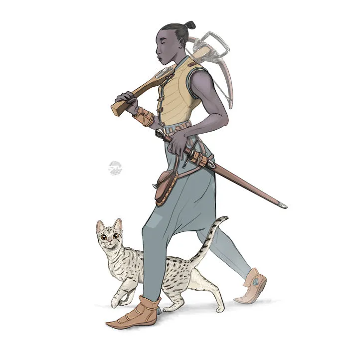 He ilustrado a 24 mujeres con diferentes tipos de cuerpo como si fueran poderosas guerreras