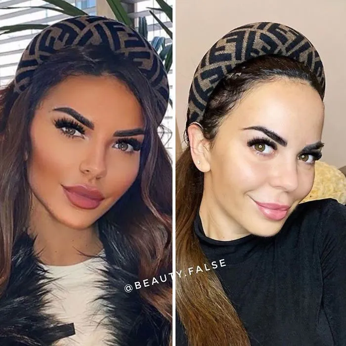 Esta cuenta de Instagram saca a la luz a influencers que mienten sobre su apariencia (30 fotos)