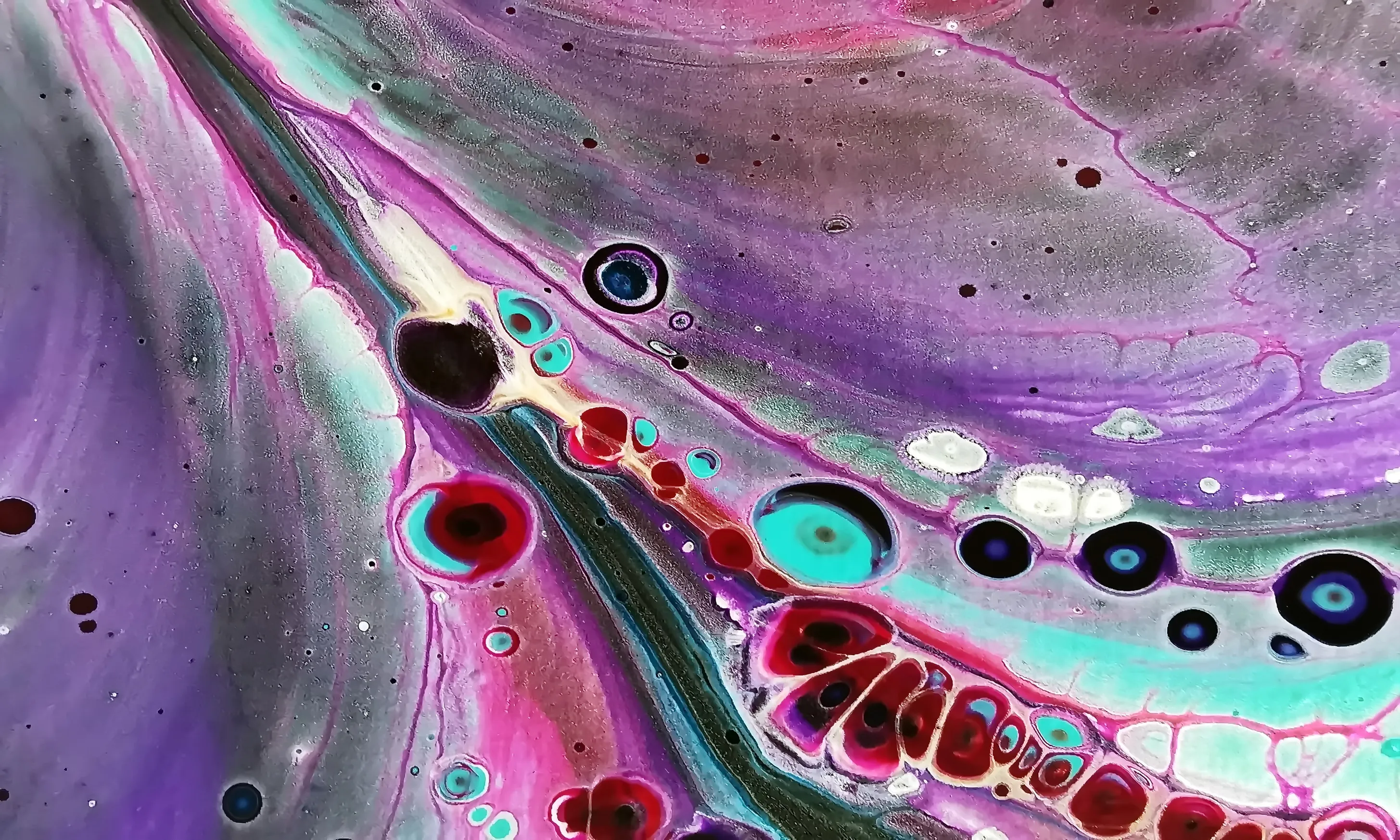 What... Open Cup Without Silicone Oil? ~ Amazing Cells ~ Acrylic Pour Painting ~ Spin Art