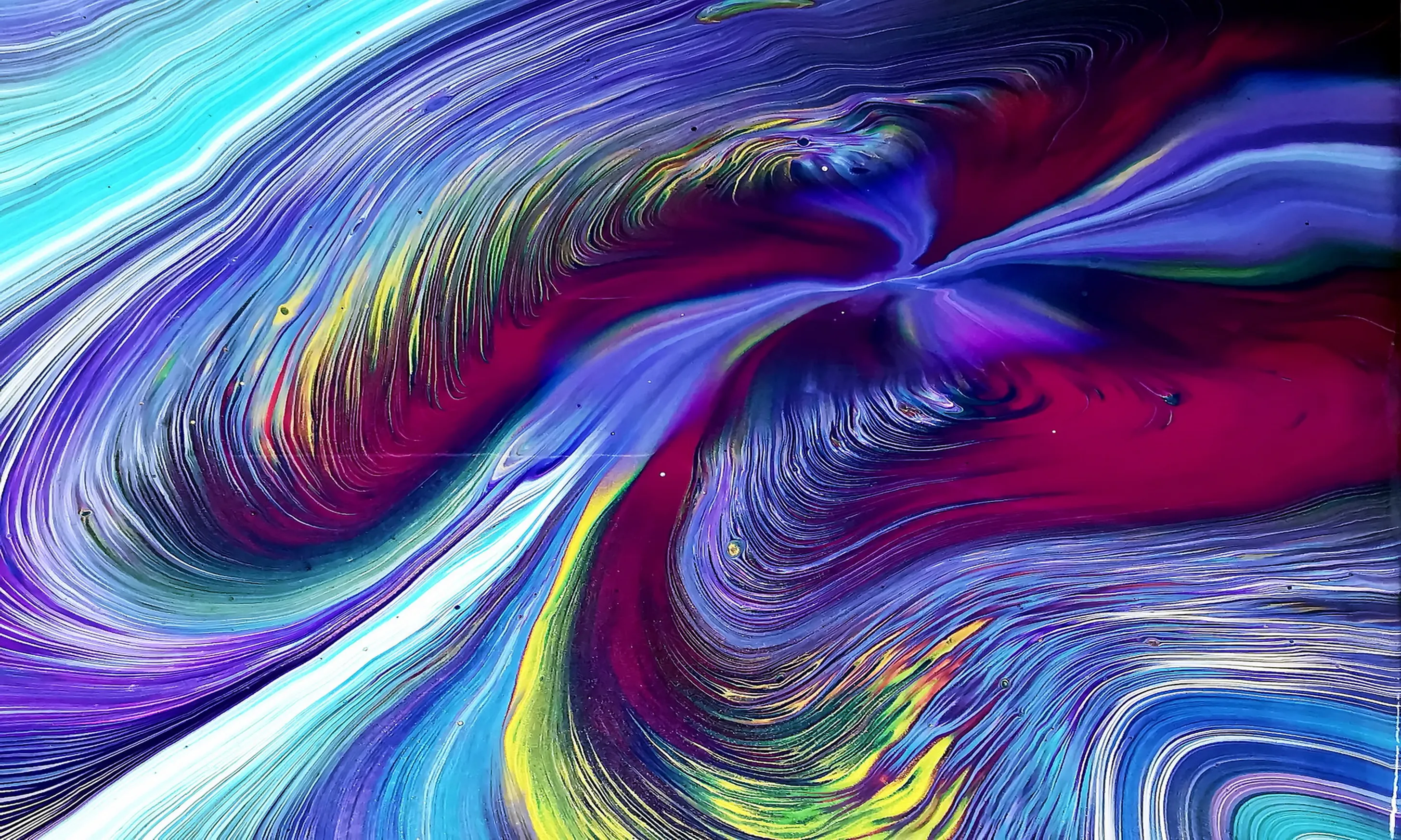 Fairy Dance ~ Straight Pour Over The Cup Bottom ~ Acrylic Pour Painting ~ Abstract Art