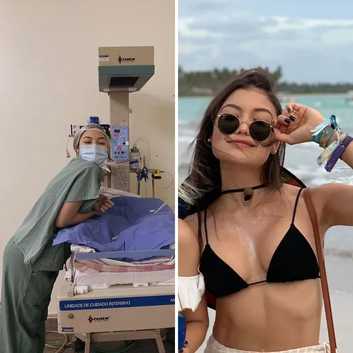Female Medical Professionals Are Posting Pics Of Them Wearing Bikinis Vs. Work Clothes To Shame Sexist Study