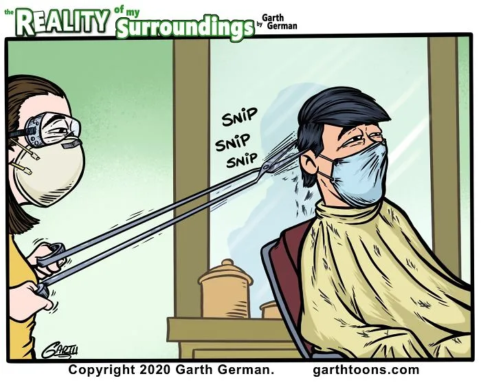 Socially Distant Haircut