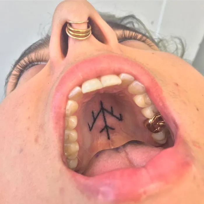 This Tattoo Artist Uses Unconventional Body Parts As His Canvas, Here Are His 23 'Secret' Tattoos On The Roof Of The Mouth