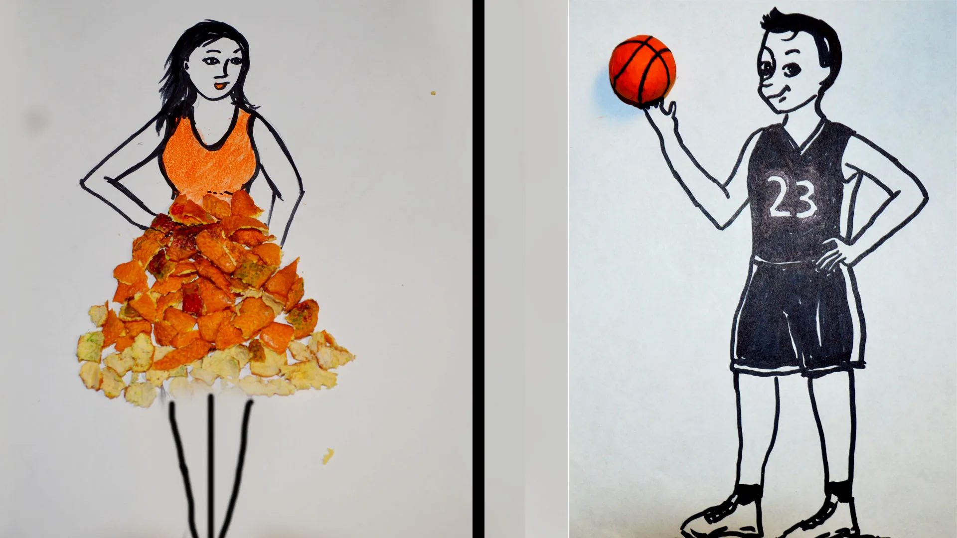 I Made A Skirt From Orange Scraps