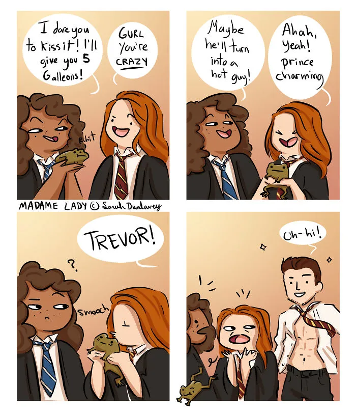 I Illustrate What Happens In Hogwarts When No One's Watching (15 New Pics)