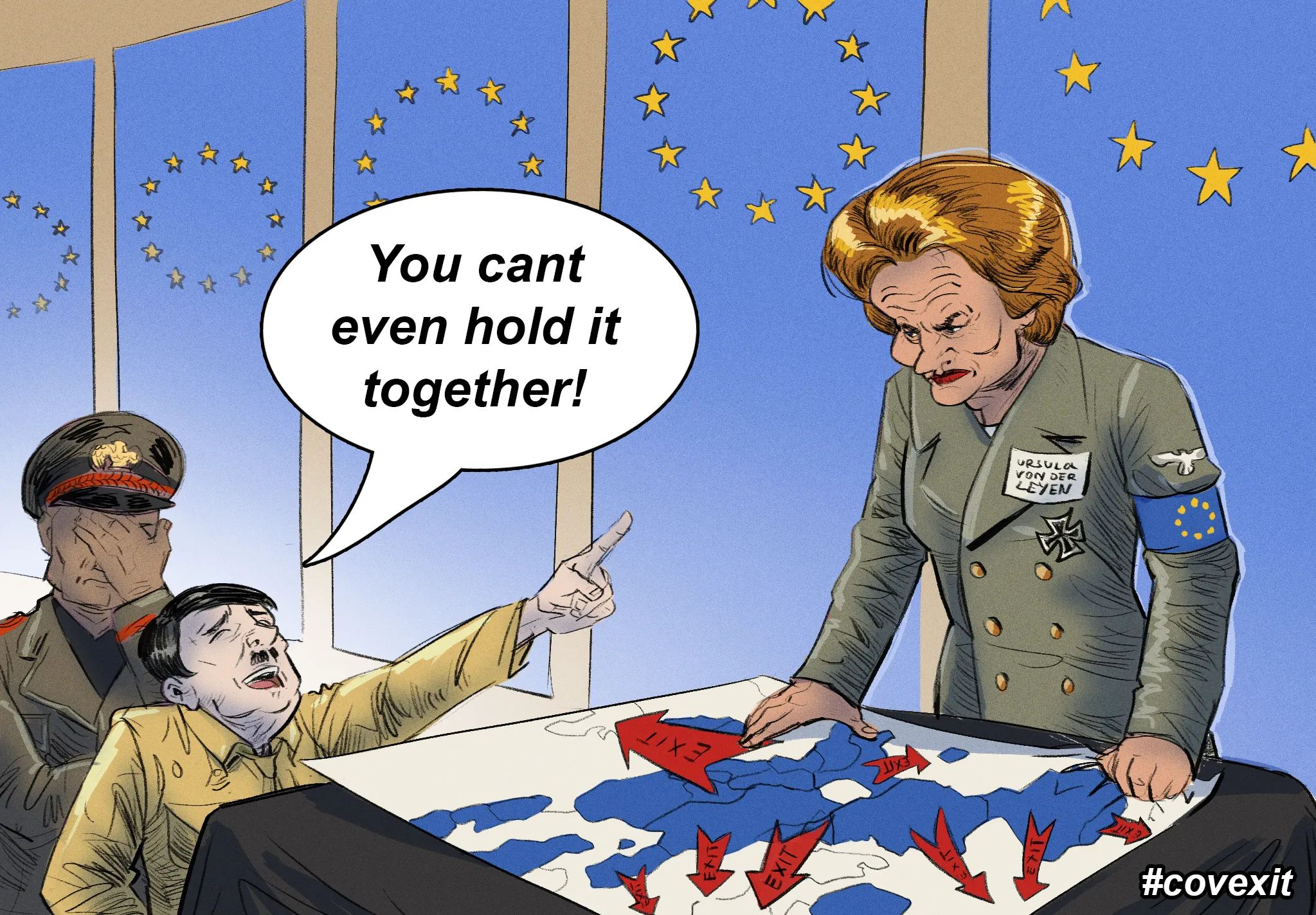 Frau Ursula Fails As The Leader Of The European Reich Amidst The Covid Crisis