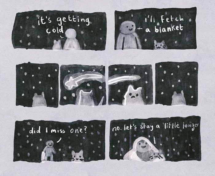 Artist Draws Wholesome Watercolor Comics Where A Cat Is Giving Out Mental Health Advice (20 Pics)