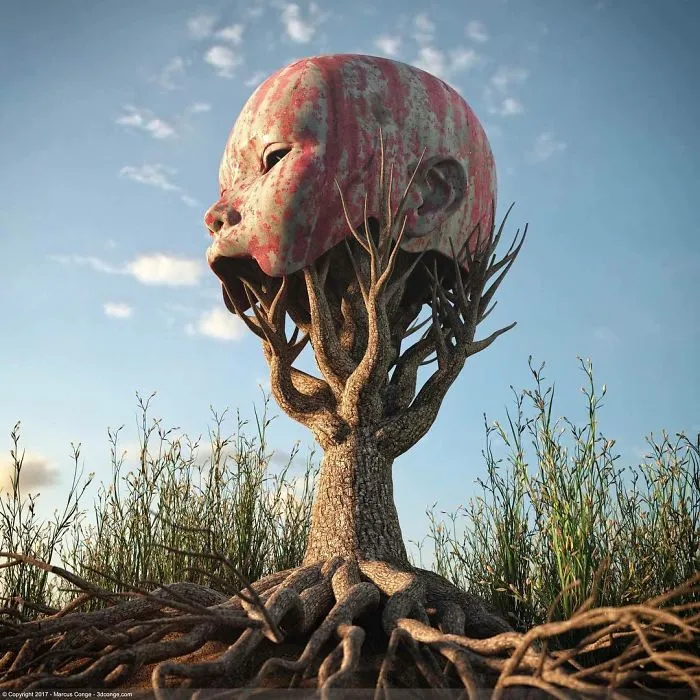 86 Bizarre Surrealistic 3D Human Sculptures By Marcus Conge
