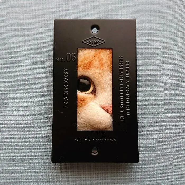 Here Are 30 Of This Japanese Felt Artist's Cutest Cat Frames