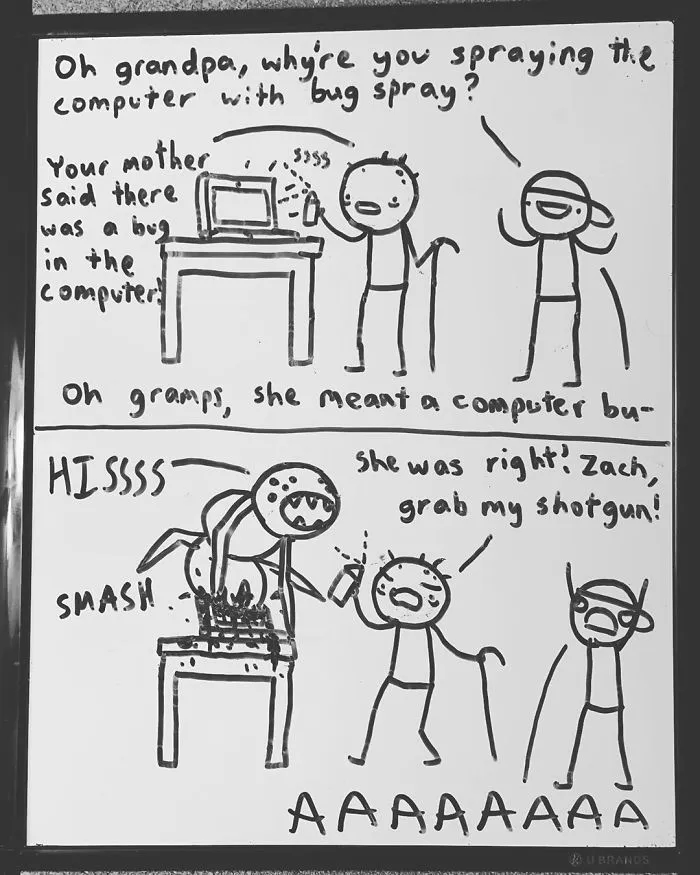 Dad Finds His 14-Year-Old's Comics Funny So He Decides To Post Them Online, And People Are Praising His Humor