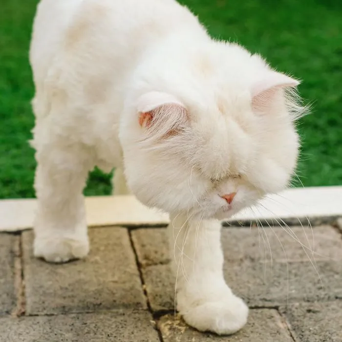 Blind Persian Cat Gets A Second Chance In Life After Being Rescued From A Dirty Pet Shop Where She Lost Her Sight
