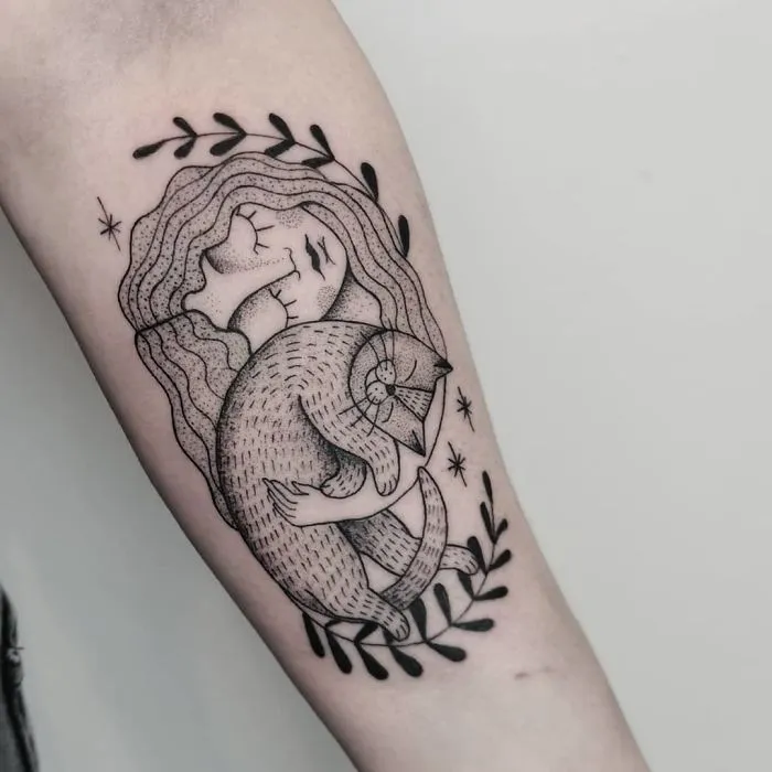 40 Personas que se hicieron preciosos tatuajes de gatos