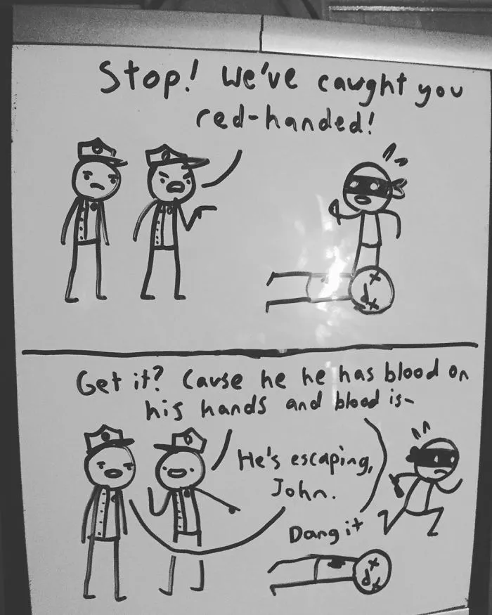 Dad Finds His 14-Year-Old's Comics Funny So He Decides To Post Them Online, And People Are Praising His Humor