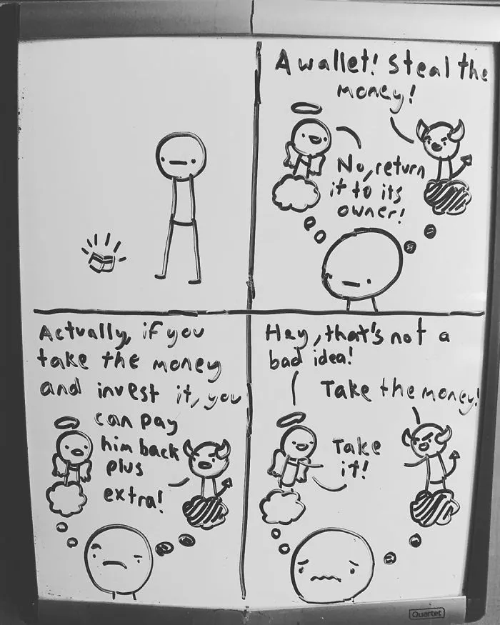 Dad Finds His 14-Year-Old's Comics Funny So He Decides To Post Them Online, And People Are Praising His Humor