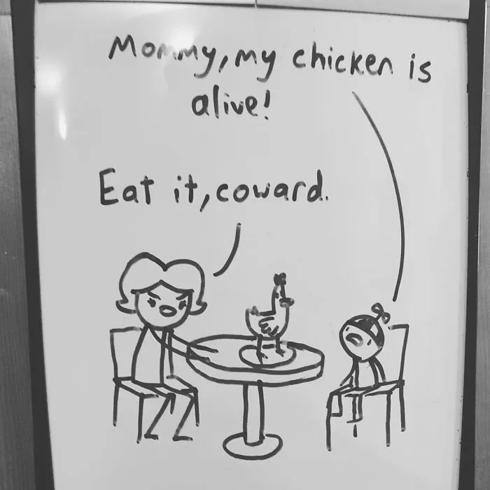 Dad Finds His 14-Year-Old's Comics Funny So He Decides To Post Them Online, And People Are Praising His Humor