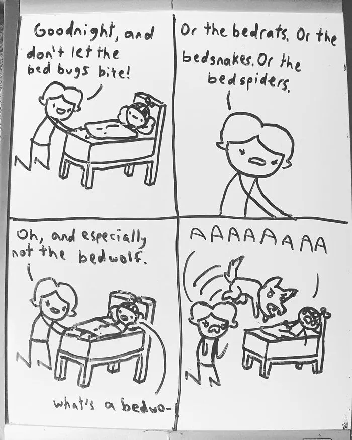 Dad Finds His 14-Year-Old's Comics Funny So He Decides To Post Them Online, And People Are Praising His Humor