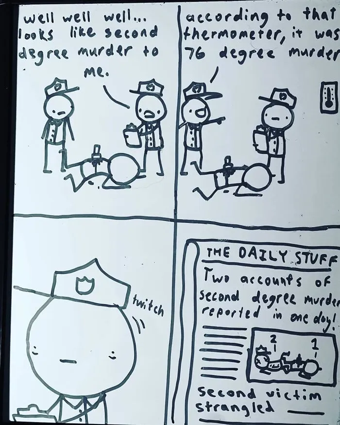 Dad Finds His 14-Year-Old's Comics Funny So He Decides To Post Them Online, And People Are Praising His Humor