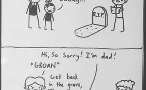 Dad Finds His 14-Year-Old's Comics Funny So He Decides To Post Them Online, And People Are Praising His Humor