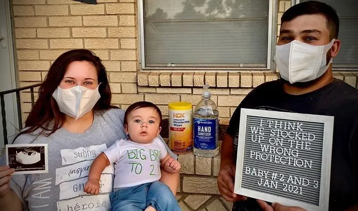 33 Couples That Failed At Social Distancing And Revealed These "Quarantine Baby" Announcements
