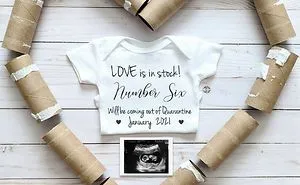 33 Couples That Failed At Social Distancing And Revealed These "Quarantine Baby" Announcements