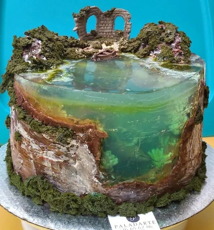 Bakers Are Topping Each Other By Creating Cakes That Look Like Paradise Islands (30 Pics)
