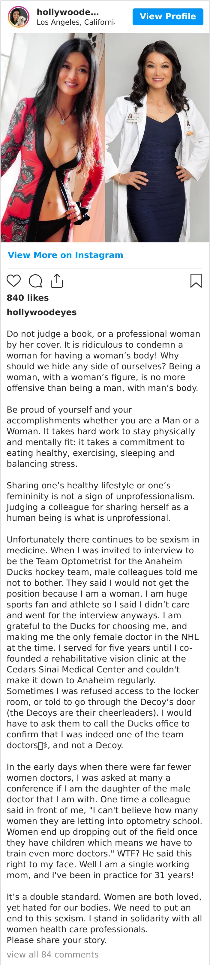 Female Medical Professionals Are Posting Pics Of Them Wearing Bikinis Vs. Work Clothes To Shame Sexist Study