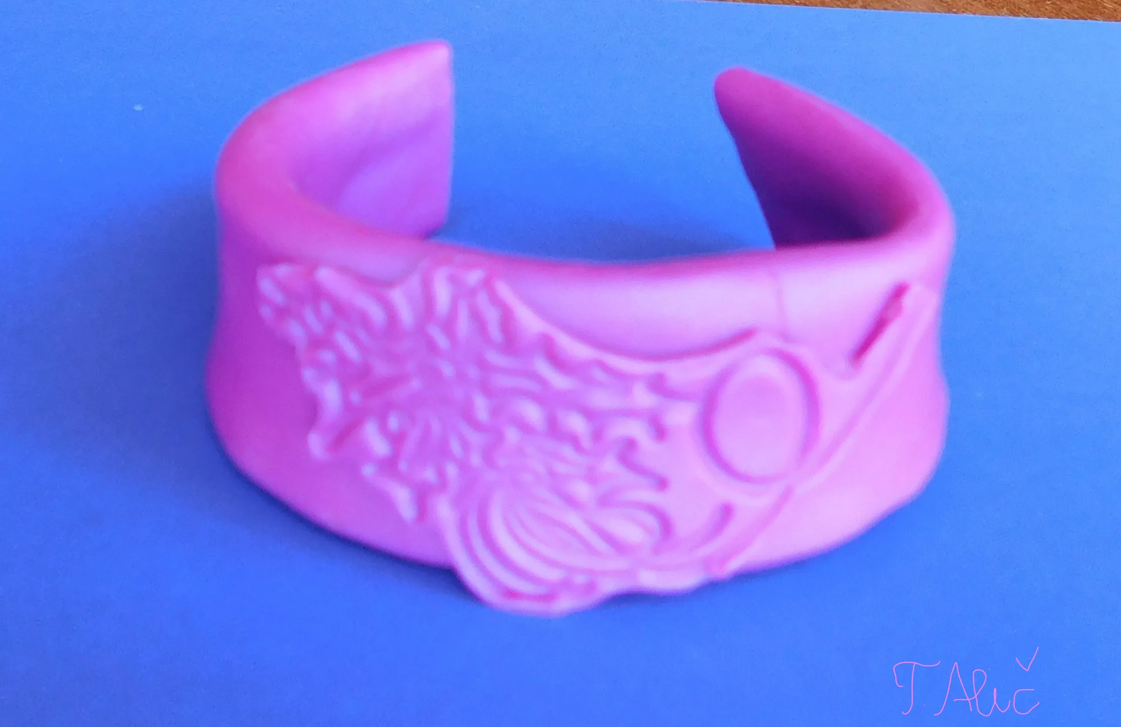 Handmade Bracelet In Violet Color