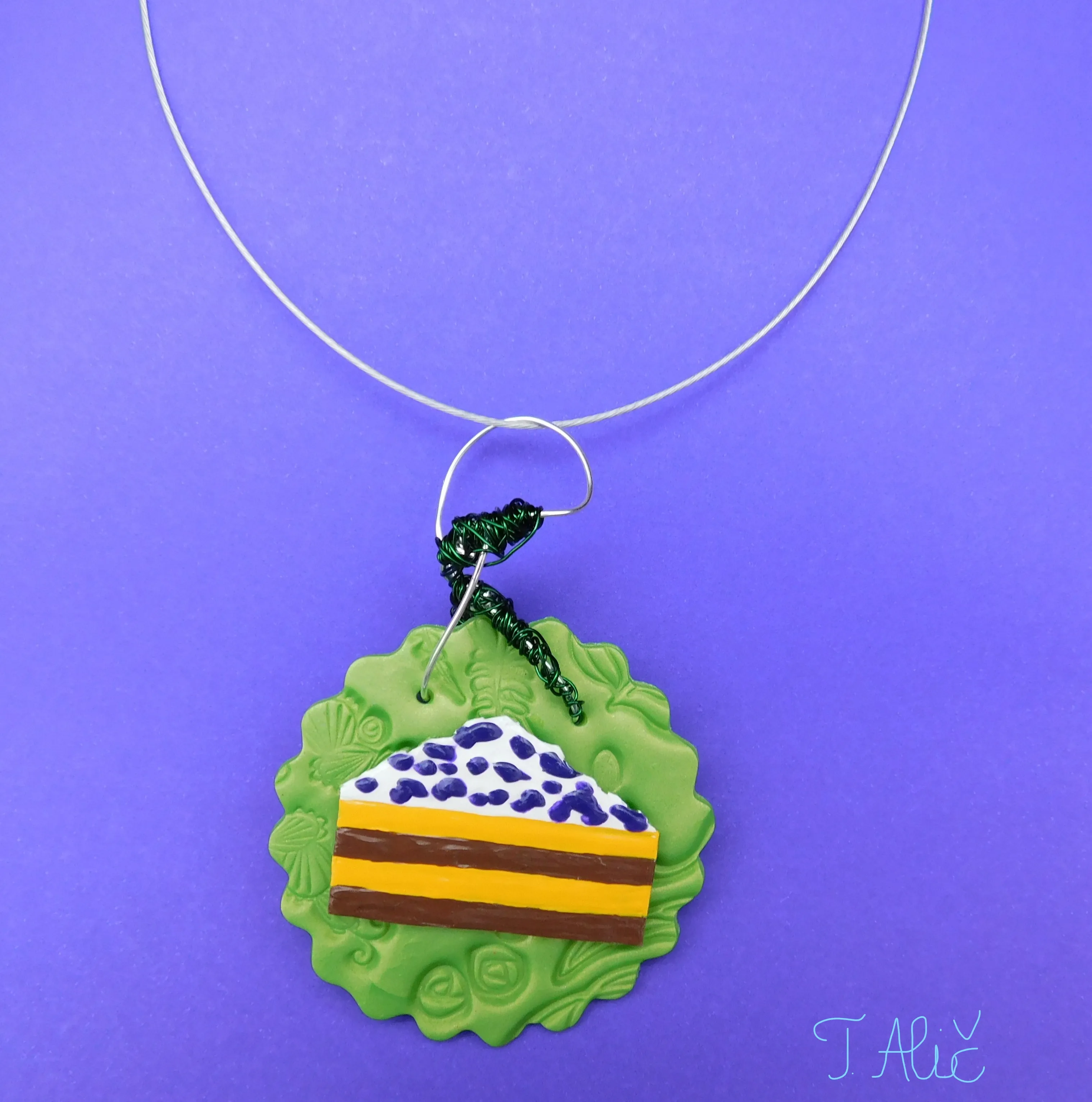 Handmade Necklace: Cake