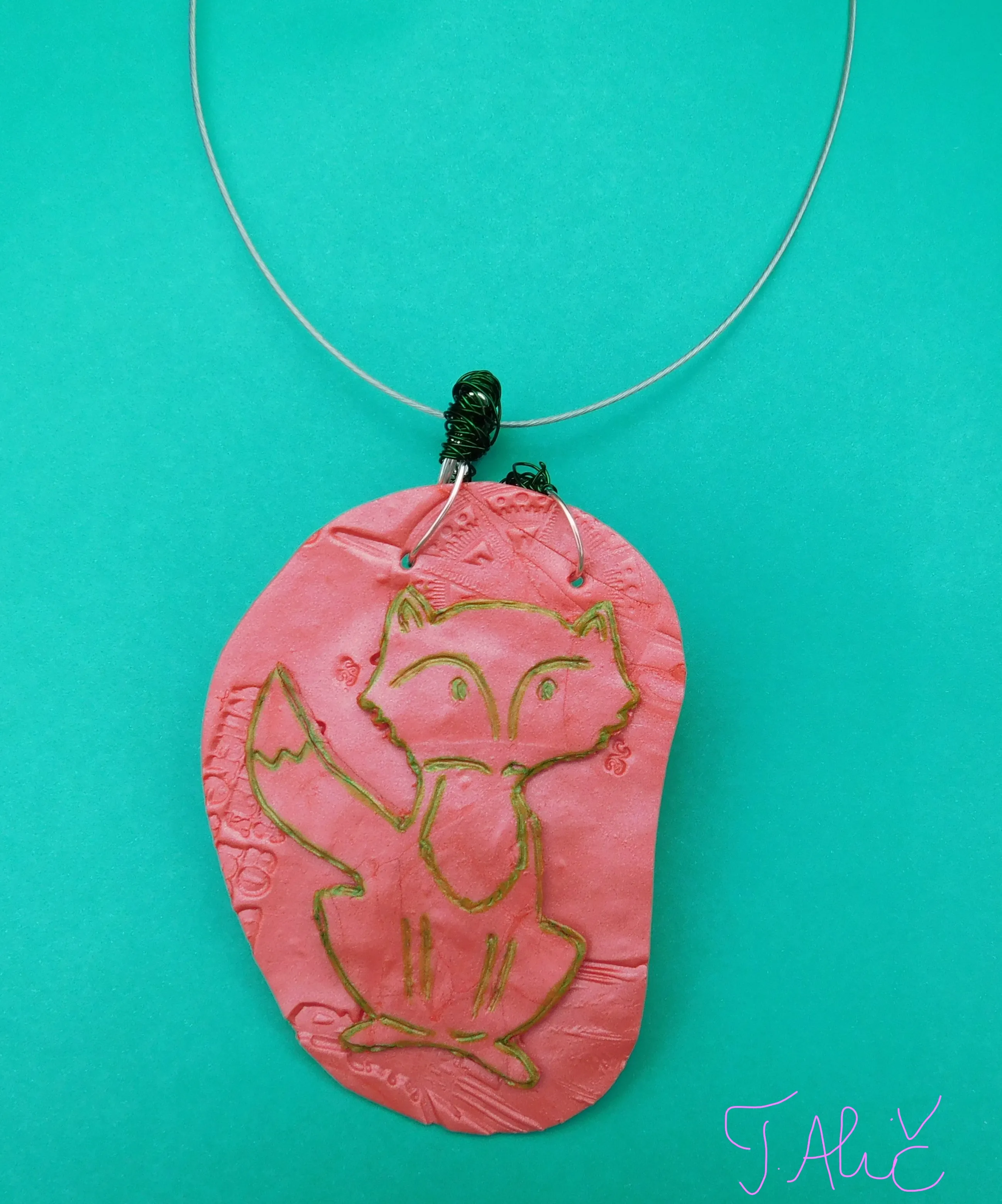 Handmade Necklace: Fox