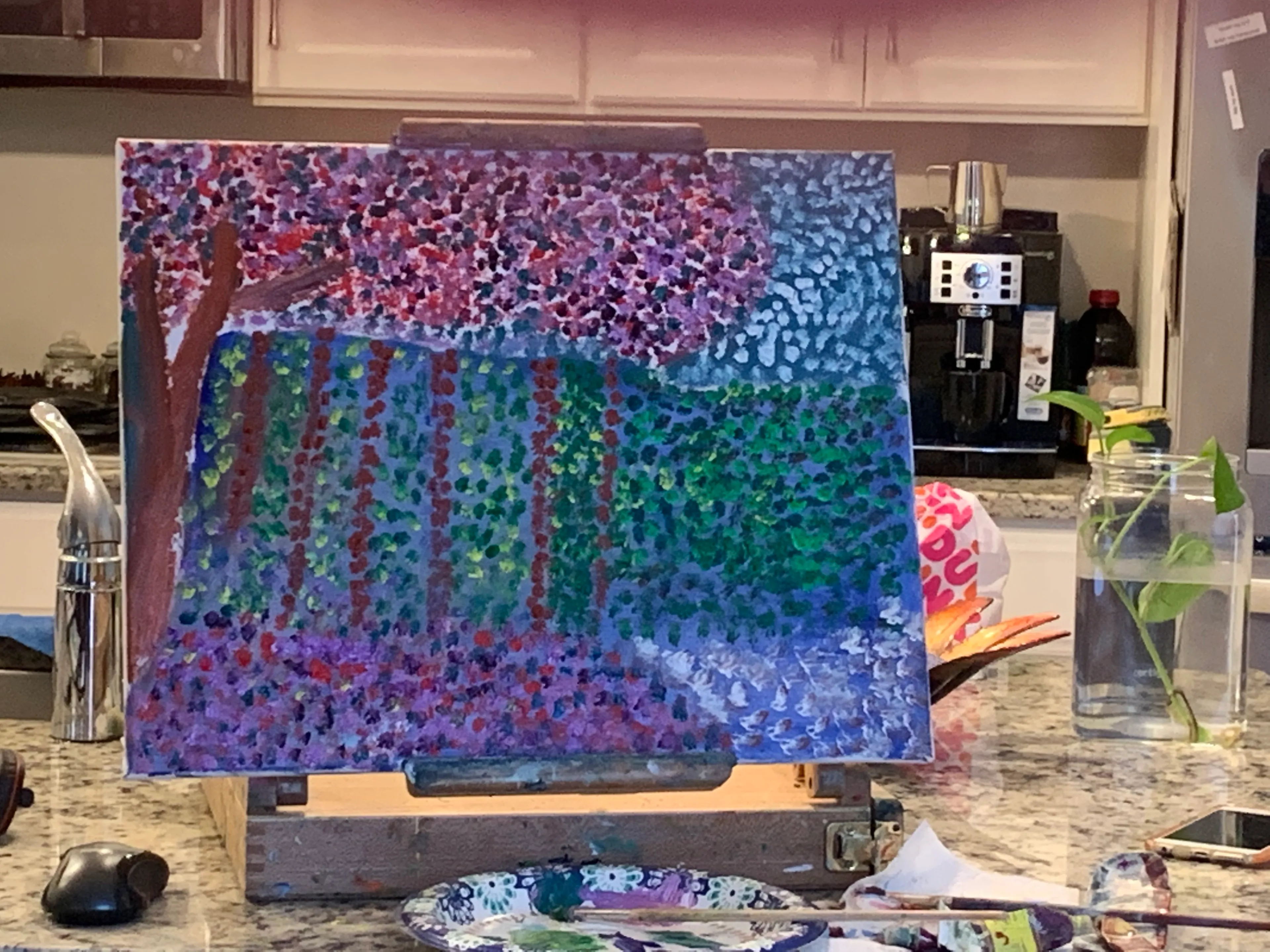 Progression Of Pointillism Painting