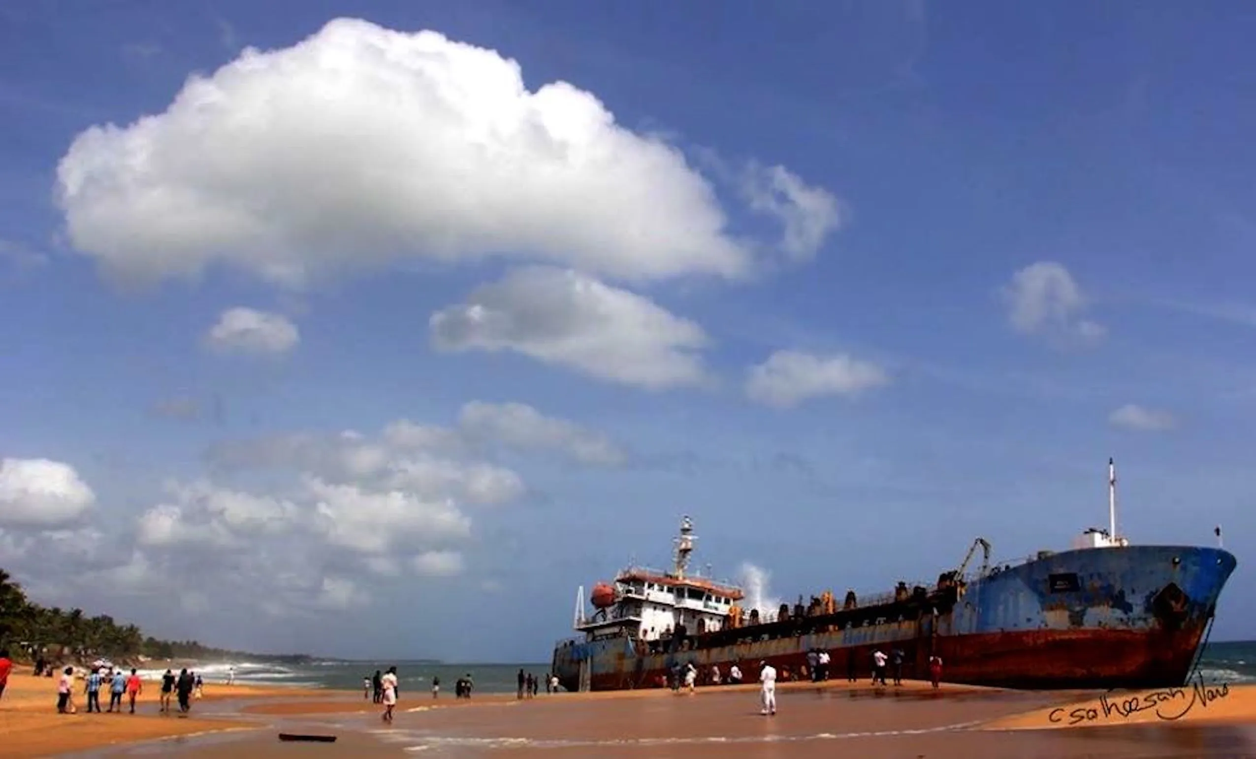 Finally, The Dredger Reached The Shore