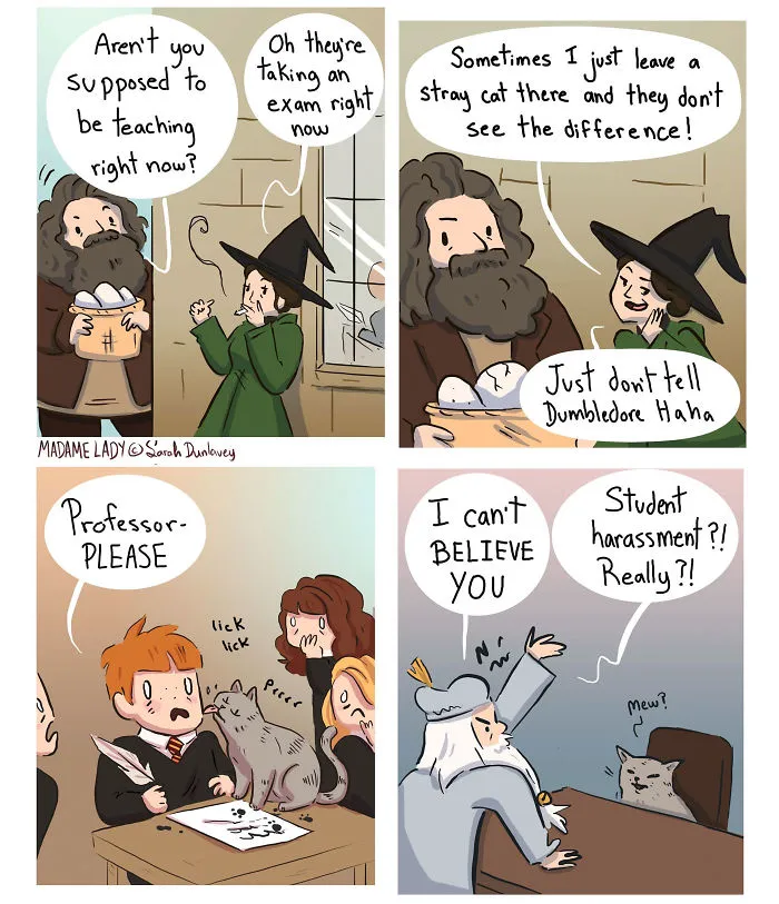 I Imagine What Happens In ‘Harry Potter’ Universe When No One’s Watching (10 Comics) Part 2