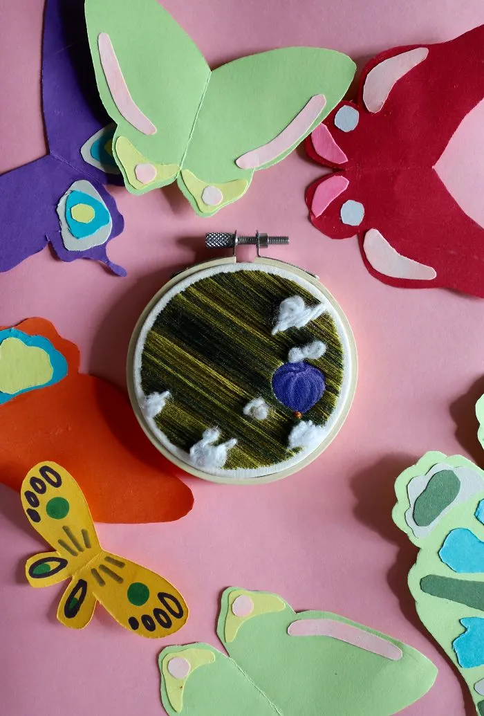 I Combine Sewing With Painting To Create These Landscape Embroideries
