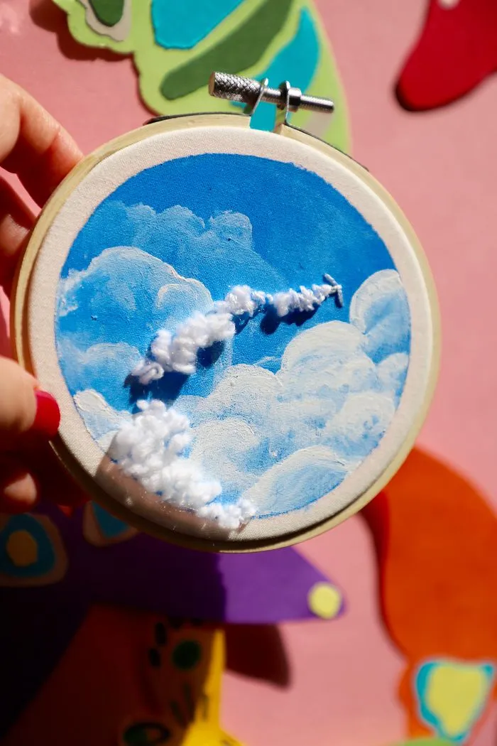 I Combine Sewing With Painting To Create These Landscape Embroideries