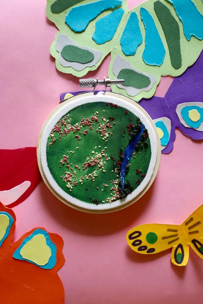 I Combine Sewing With Painting To Create These Landscape Embroideries