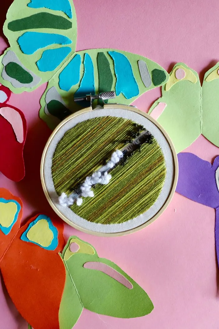 I Combine Sewing With Painting To Create These Landscape Embroideries