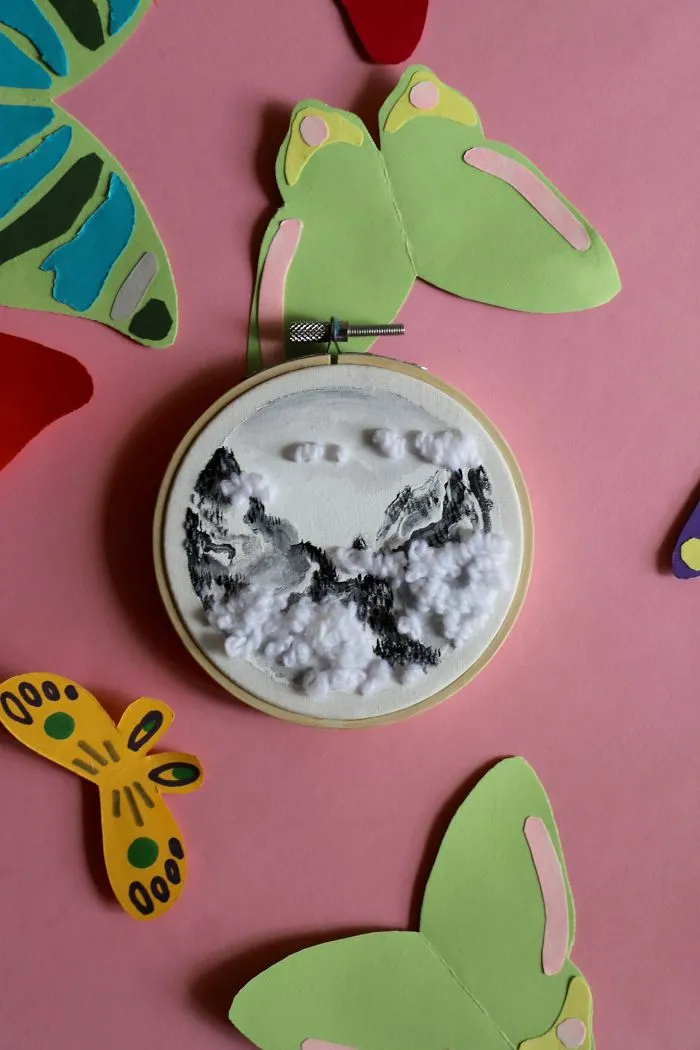 I Combine Sewing With Painting To Create These Landscape Embroideries