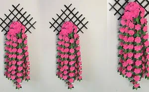 Trendy!!! How To Make Easy Wall Decoration Idea-Wall Hanging-Wall Mate- Paper Craft-Paper Flowers
