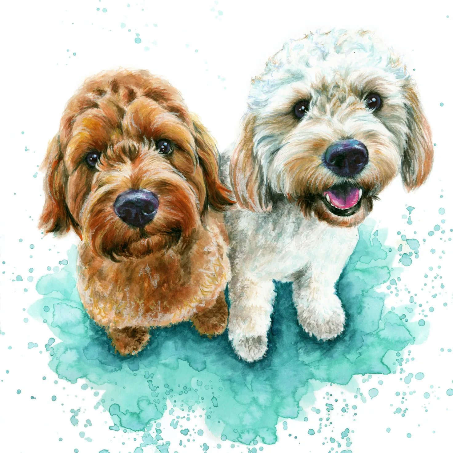 I Paint Colourful Pet Portraits
