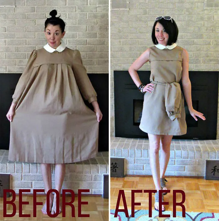 Woman Transforms Thrift-Store Clothes For $1 Into Elegant Outfits (30 New Pics)