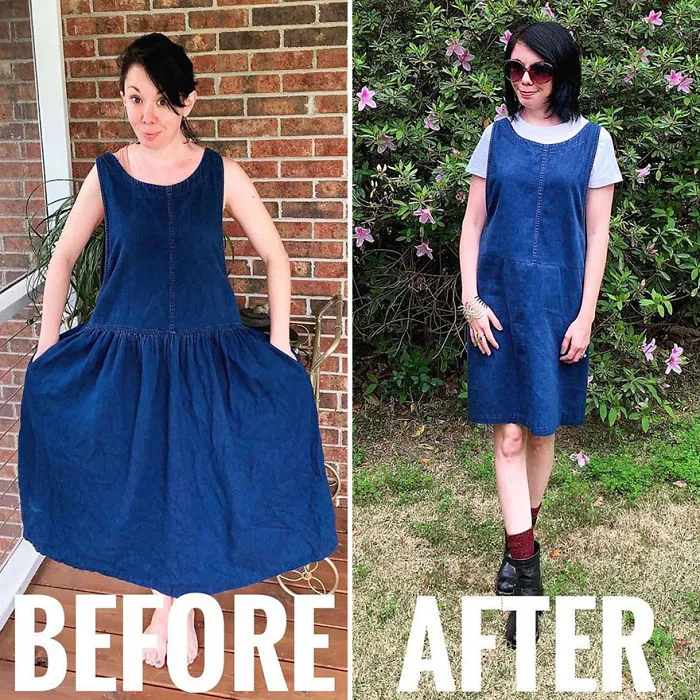 Woman Transforms Thrift-Store Clothes For $1 Into Elegant Outfits (30 New Pics)