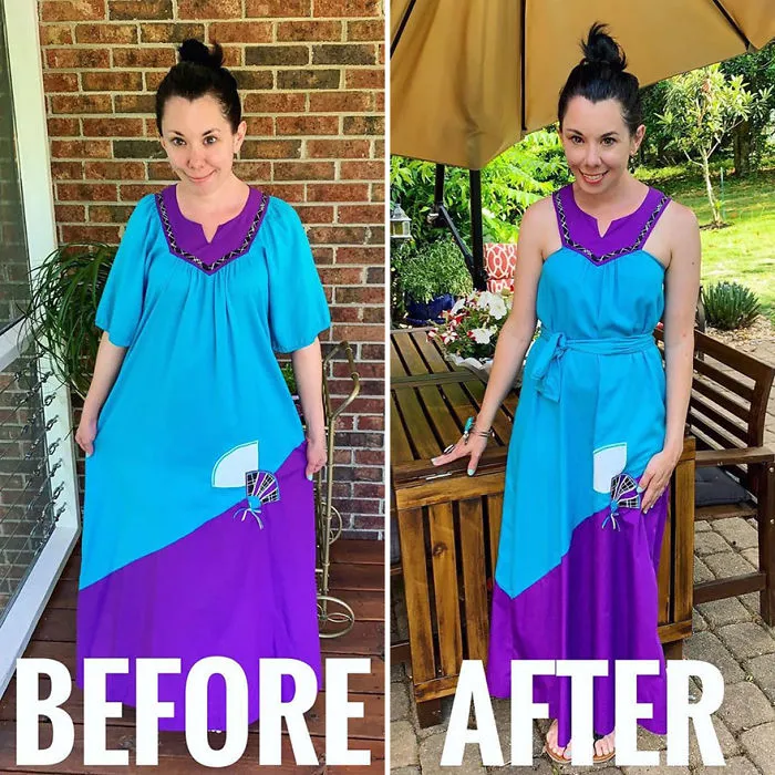 Woman Transforms Thrift-Store Clothes For $1 Into Elegant Outfits (30 New Pics)