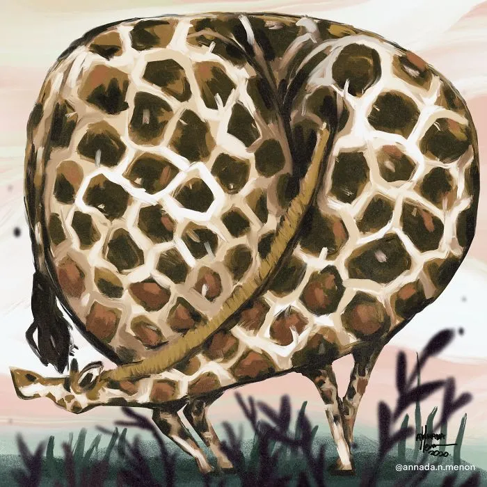 I Illustrated This Chonky Animals Series (13 Pics)
